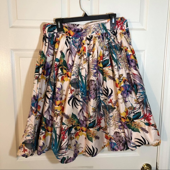 Unique Vintage Dresses & Skirts - Unique Vintage Tropical Skirt